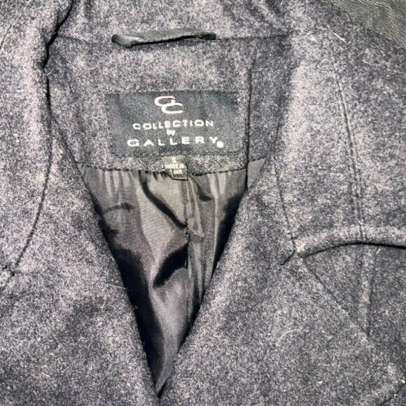G C COLLECTION by GALLERY Womens Winter Coat Jacket Button Up Gray Size S (GS36) - Picture 2 of 6